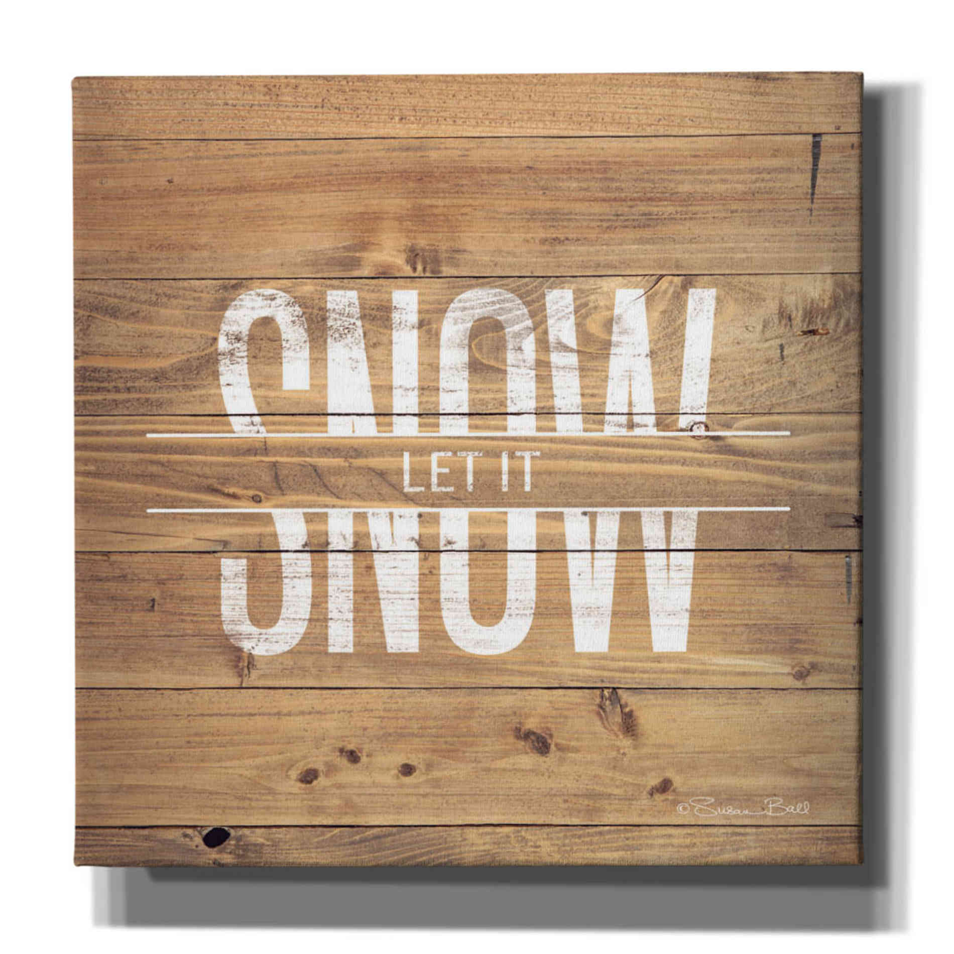 'Let it Snow' by Susan Ball, Canvas Wall Art