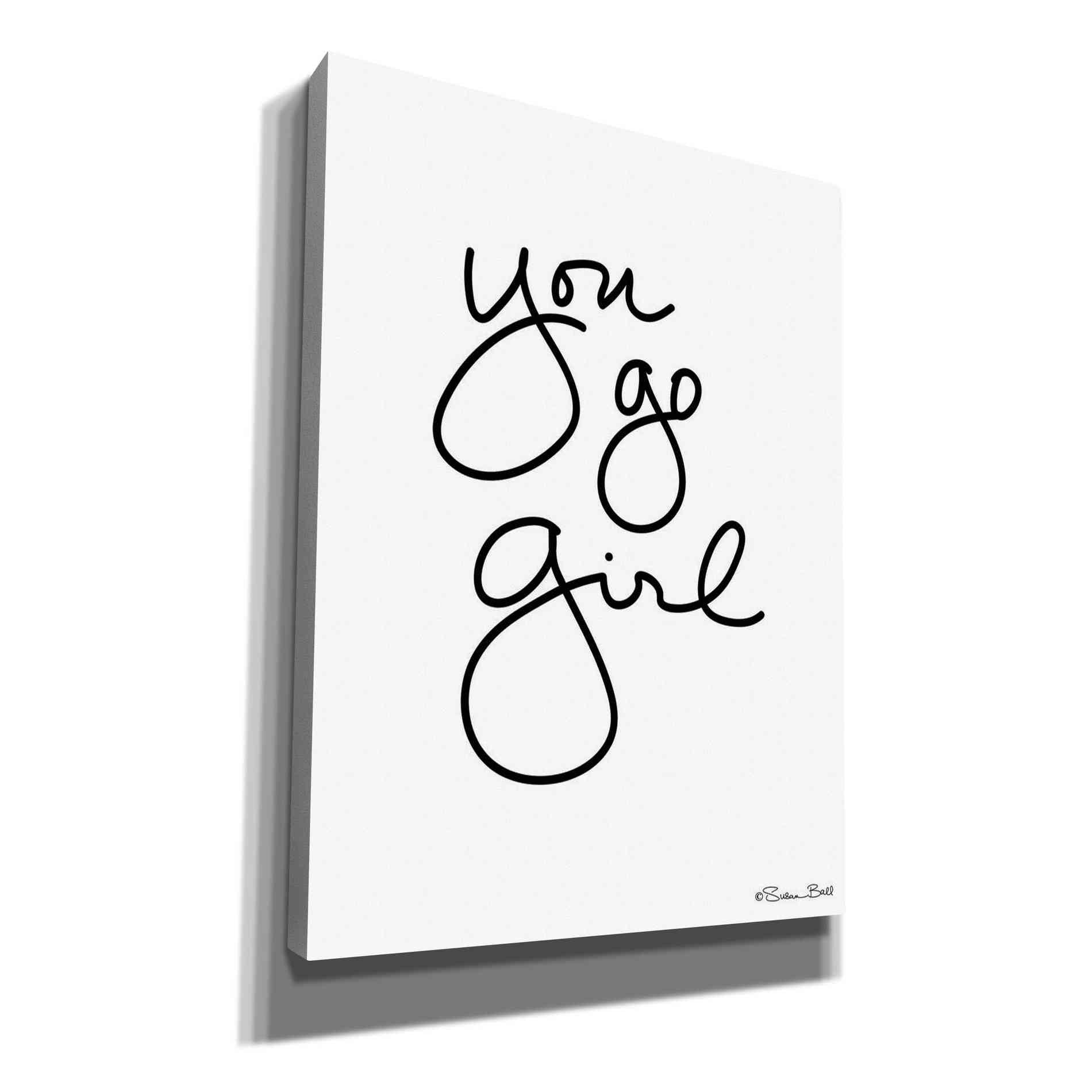 'You Go Girl' by Susan Ball, Canvas Wall Art