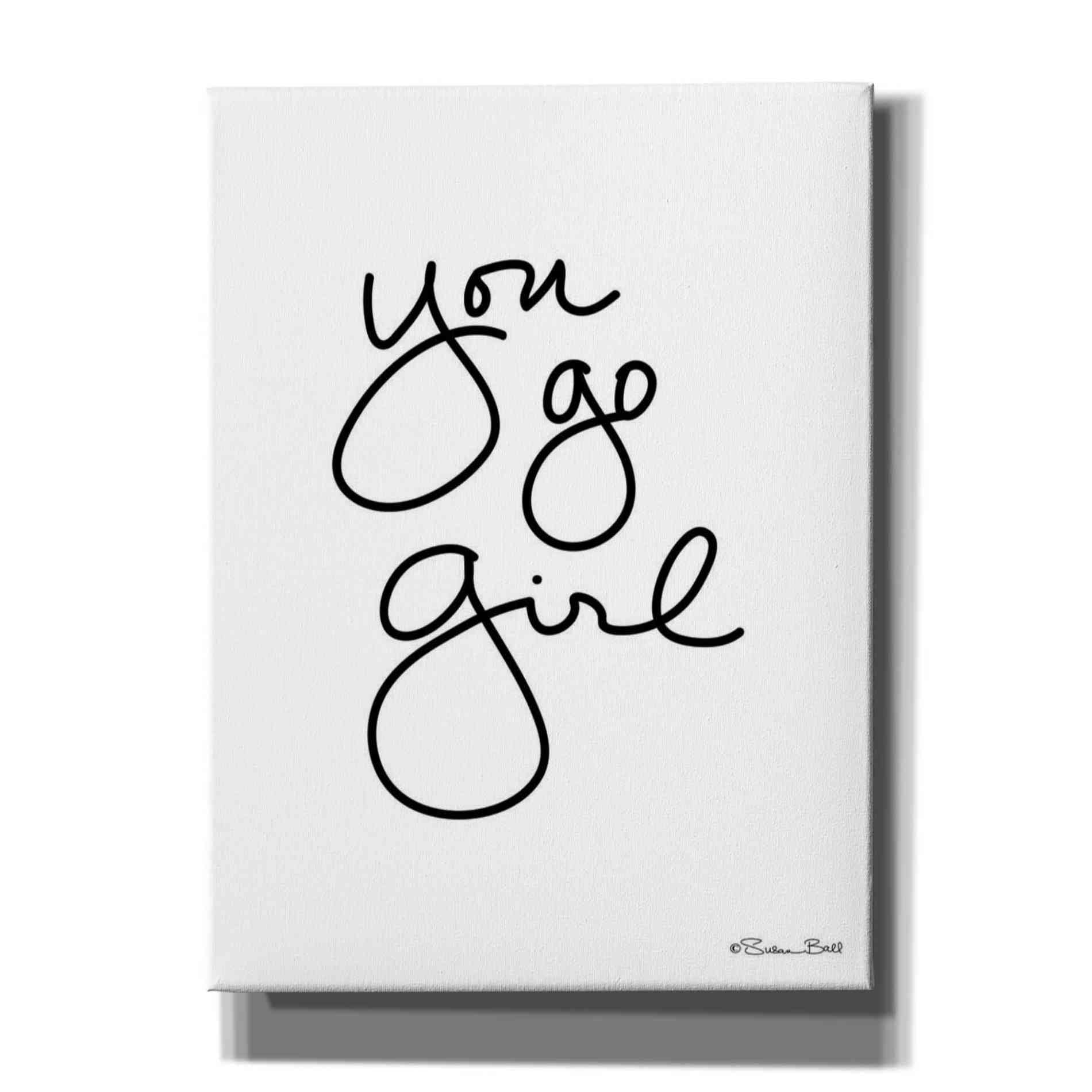 'You Go Girl' by Susan Ball, Canvas Wall Art