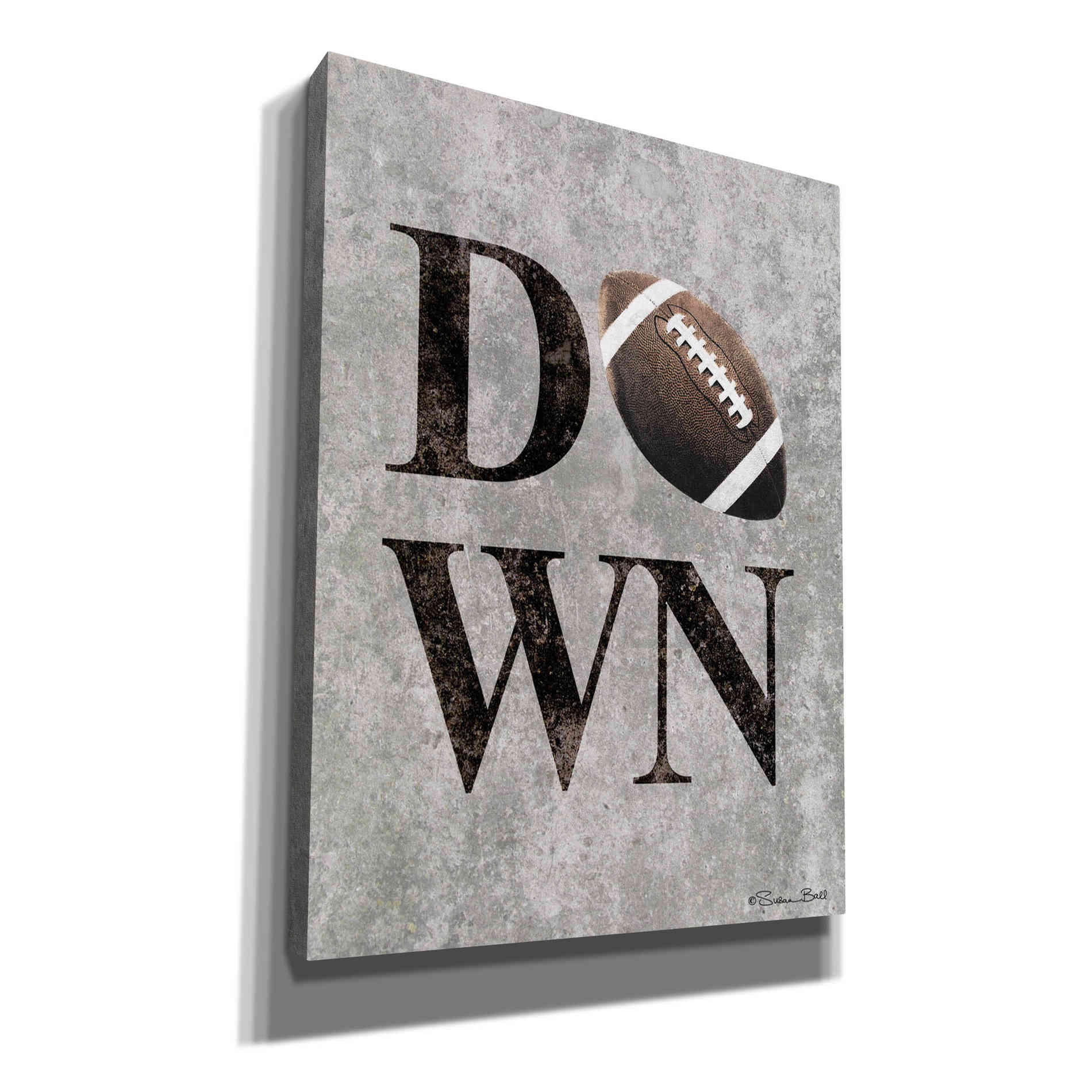 'Football DOWN' by Susan Ball, Canvas Wall Art