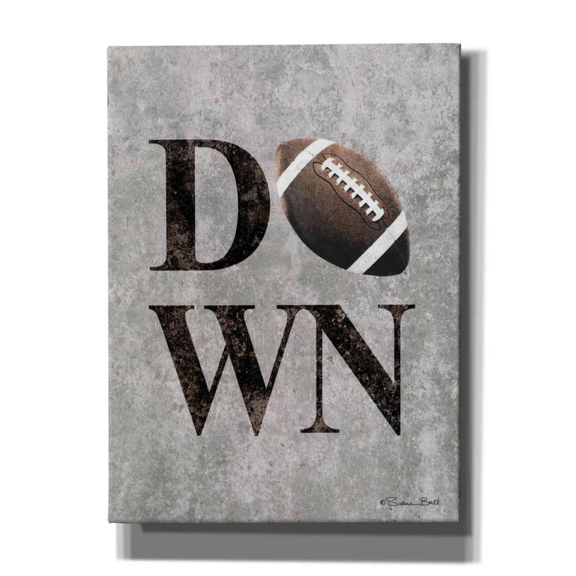 'Football DOWN' by Susan Ball, Canvas Wall Art