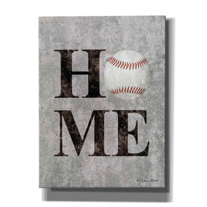 'Baseball HOME' by Susan Ball, Canvas Wall Art