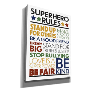 'Superhero Rules' by Susan Ball, Canvas Wall Art