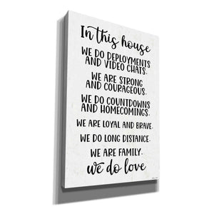 'In This House Military' by Susan Ball, Canvas Wall Art