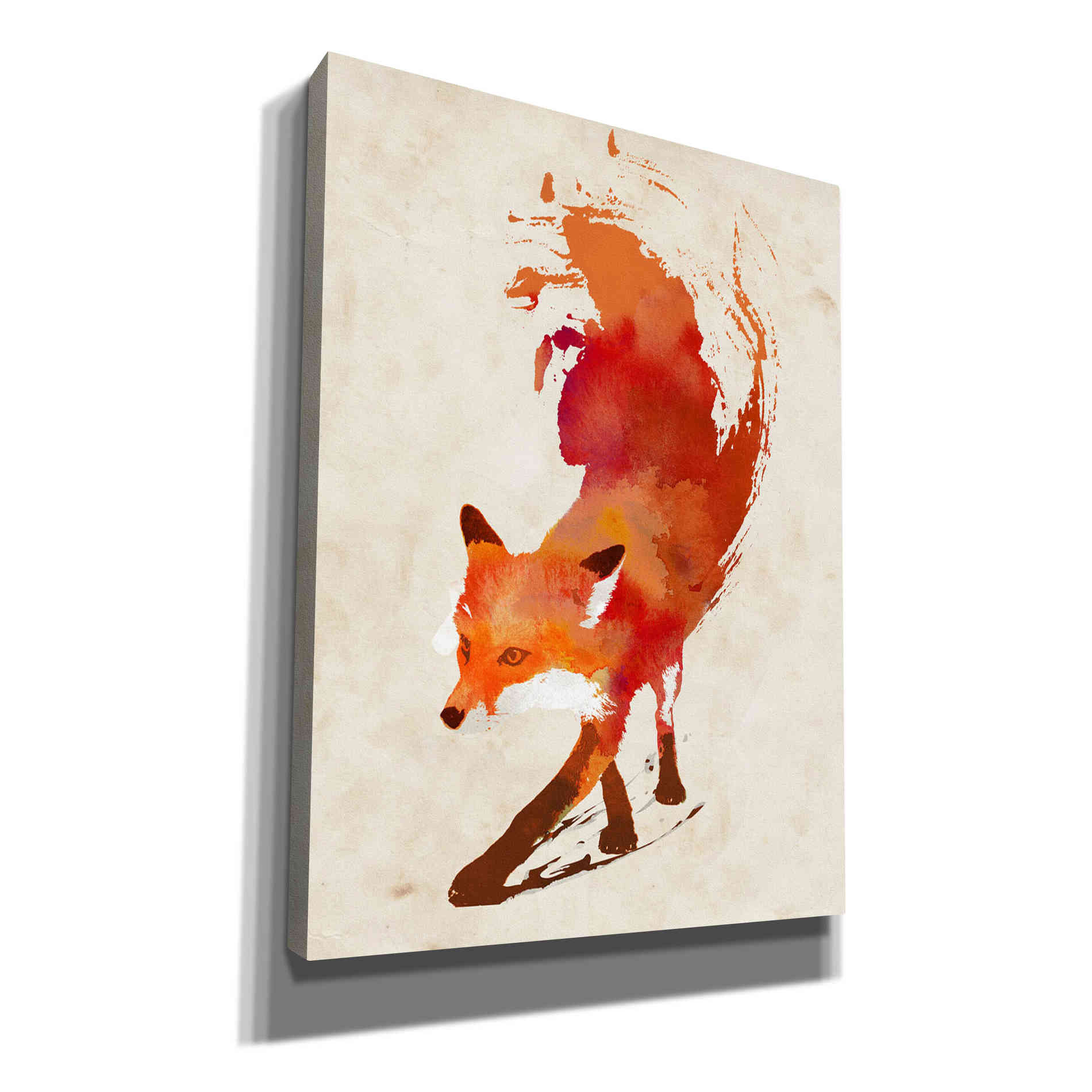 'Vulpes Vulpes' by Robert Farkas, Canvas Wall Art