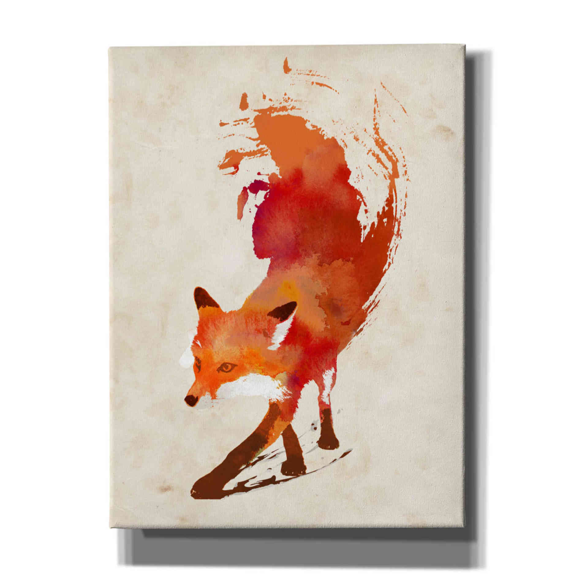 'Vulpes Vulpes' by Robert Farkas, Canvas Wall Art