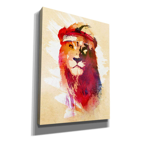 Image of 'Gym Lion' by Robert Farkas, Canvas Wall Art