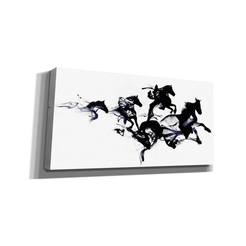 Image of 'Black Horses' by Robert Farkas, Canvas Wall Art