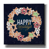 'Gingerbread Happy Holidays Wreath' by Seven Trees Design, Canvas Wall Art