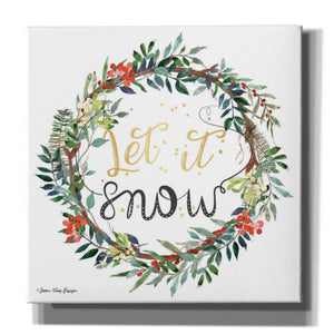 'Let It Snow Wreath' by Seven Trees Design, Canvas Wall Art