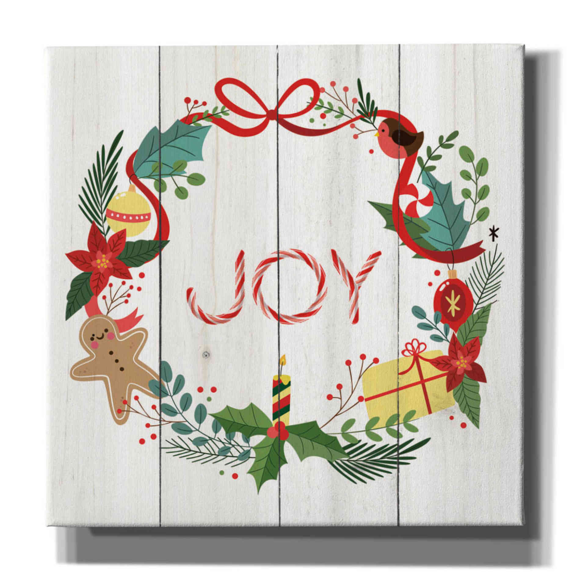 'Peppermint Joy' by Seven Trees Design, Canvas Wall Art