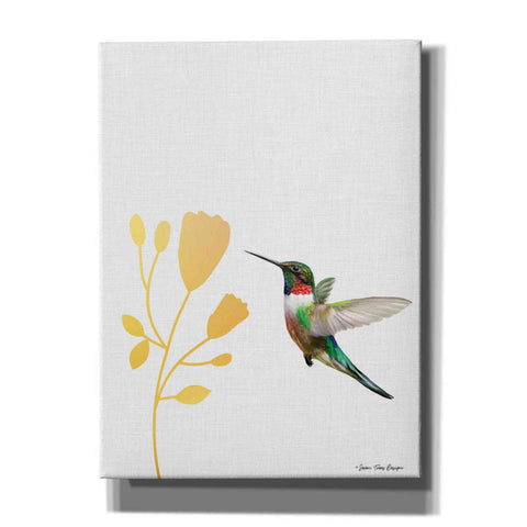 Image of 'Hummingbird and the Flower' by Seven Trees Design, Canvas Wall Art