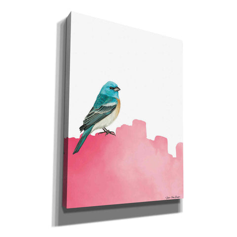 Image of 'Bird on Pink' by Seven Trees Design, Canvas Wall Art