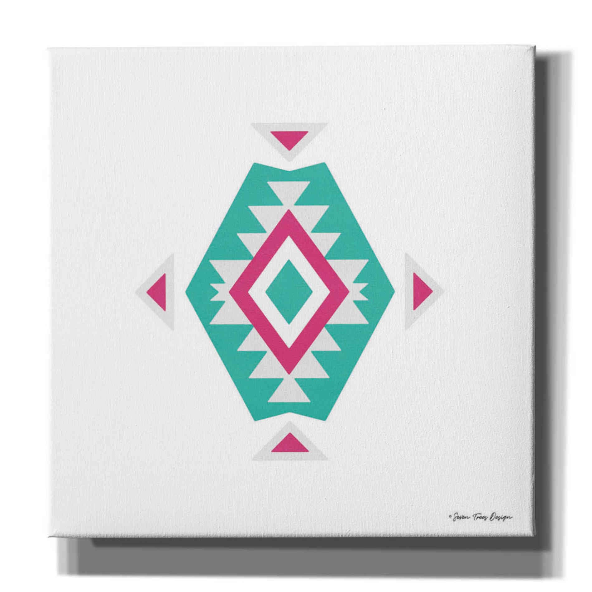 'Watercolor Aztec Art II' by Seven Trees Design, Canvas Wall Art