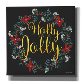 'Holly Jolly Wreath' by Seven Trees Design, Canvas Wall Art