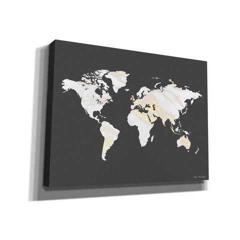 Image of 'Marble Gold World Map' by Seven Trees Design, Canvas Wall Art