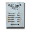 'Kitchen Rules' by Seven Trees Design, Canvas Wall Art