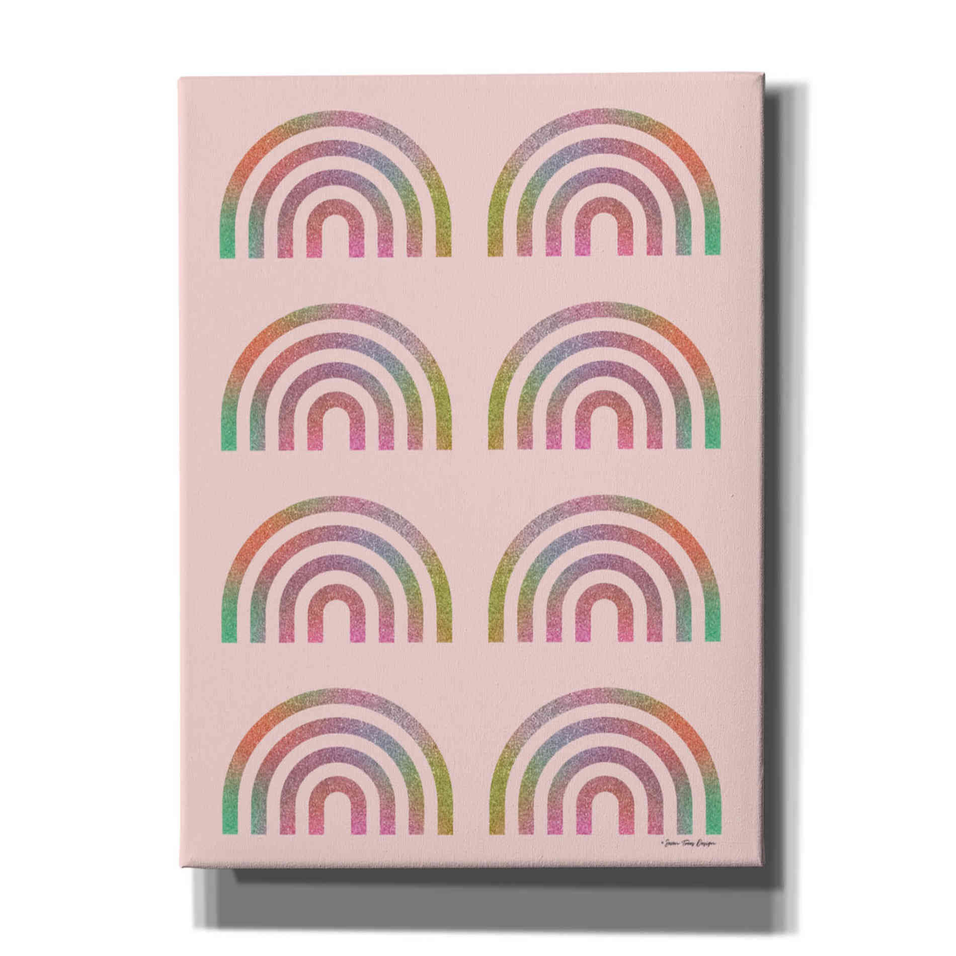 'Happy Glitter Rainbows' by Seven Trees Design, Canvas Wall Art