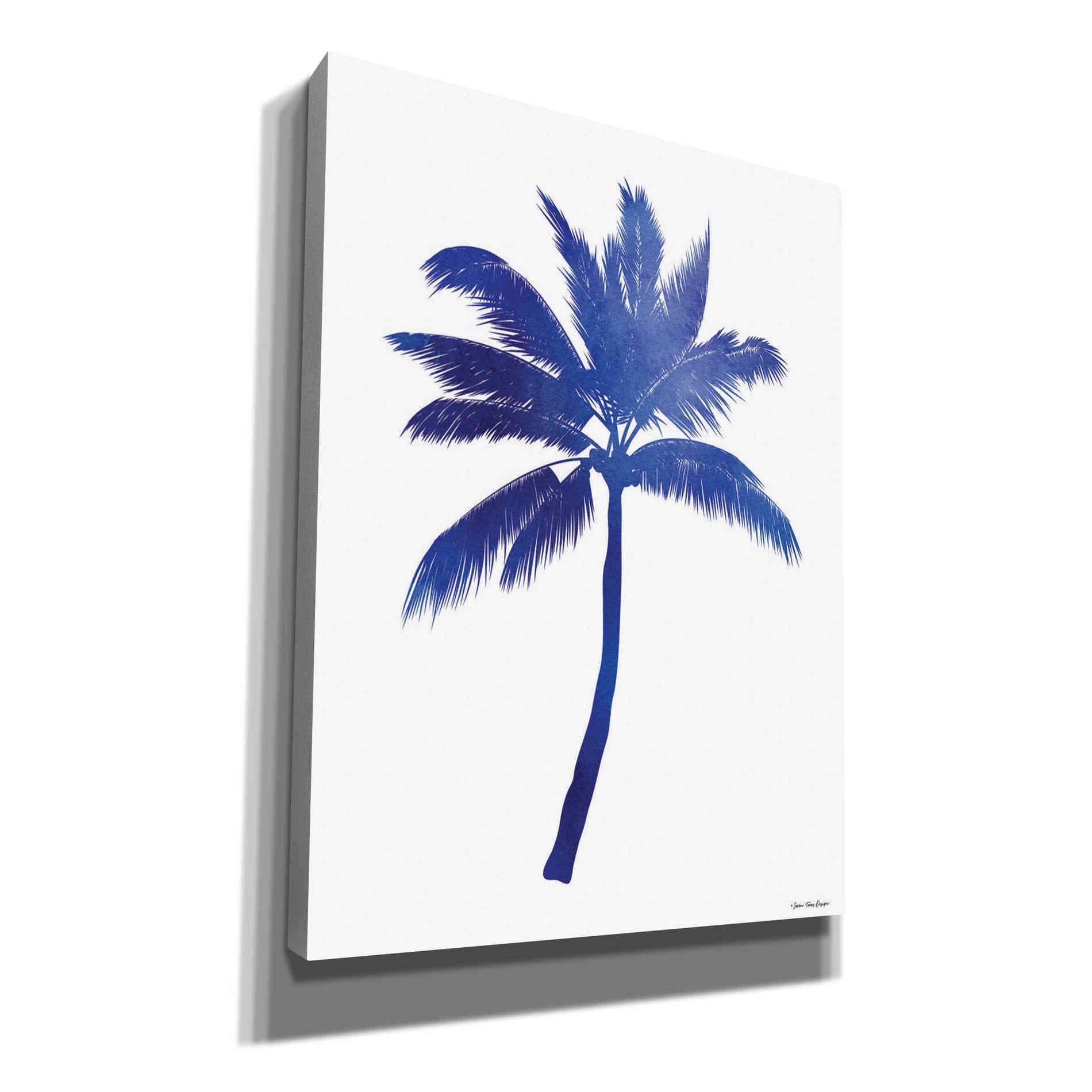 'Blue Palm Tree III' by Seven Trees Design, Canvas Wall Art