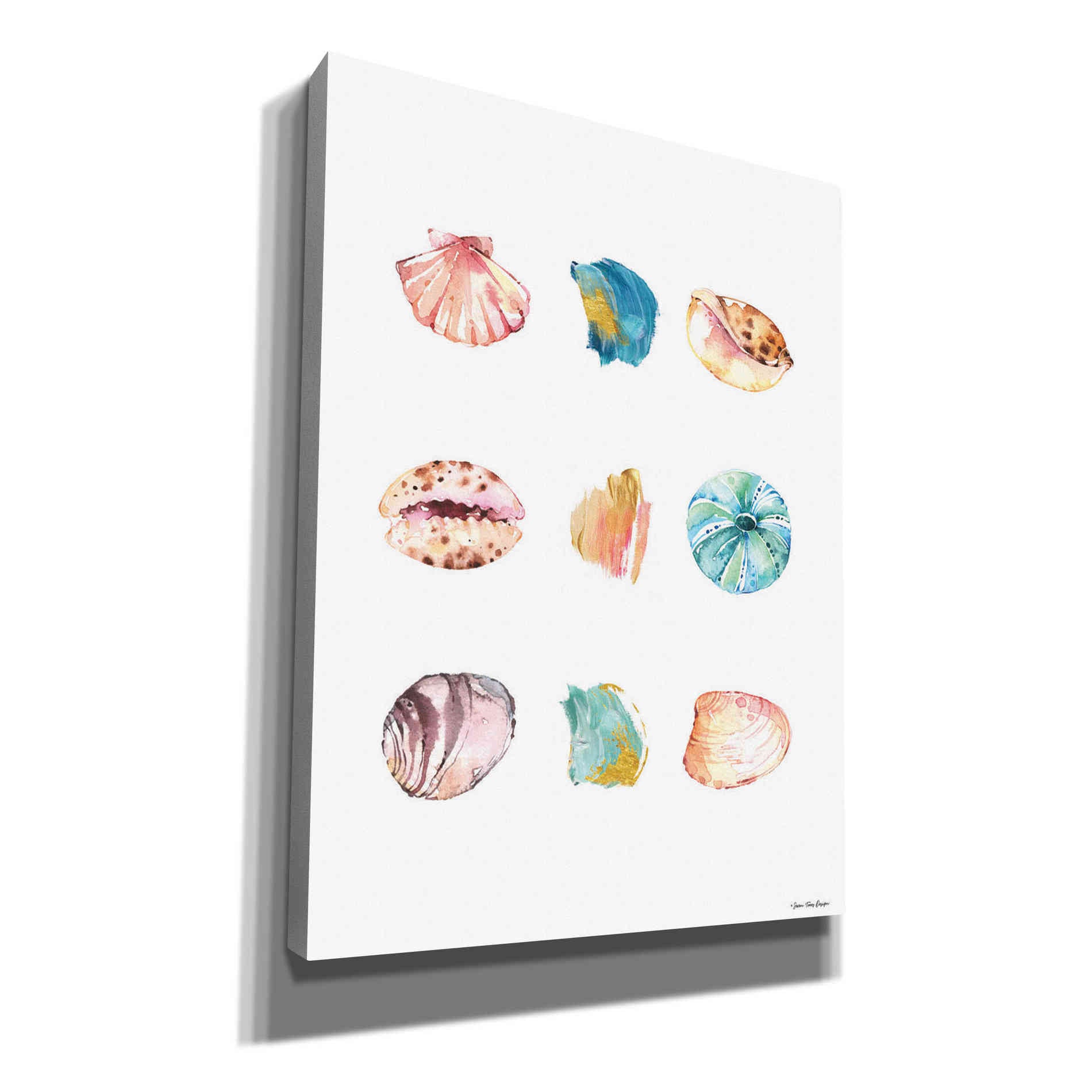 'Sea and Brush Strokes II' by Seven Trees Design, Canvas Wall Art