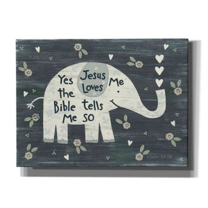 'Jesus Loves Me Elephant' by Annie LaPoint, Canvas Wall Art