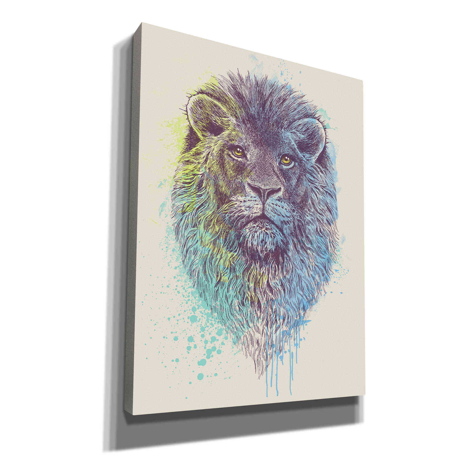 'Lion King' by Rachel Caldwell, Canvas Wall Art