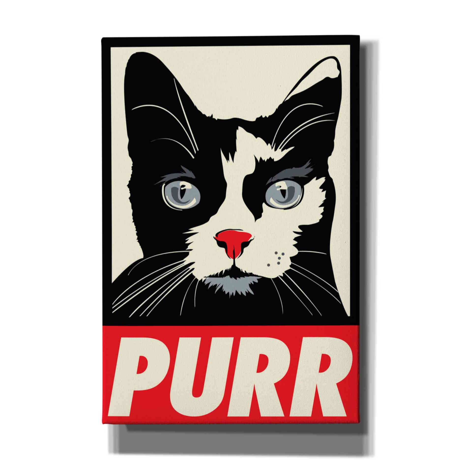 'Purr Propaganda' by Rachel Caldwell, Canvas Wall Art