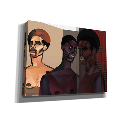 Image of 'Three Men' by Jaleel Campbell, Canvas Wall Art