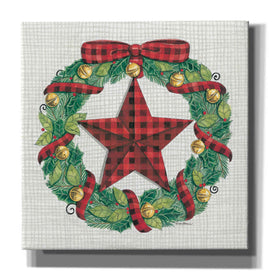 'Joy Angels Wreath' by Deb Strain, Canvas Wall Art