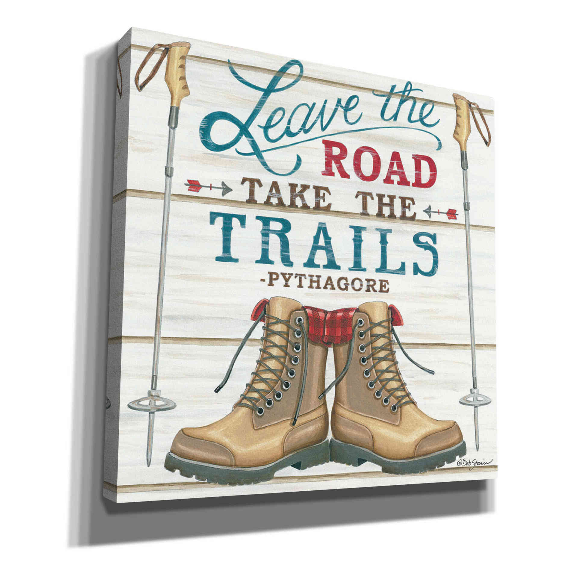 'Leave the Road' by Deb Strain, Canvas Wall Art