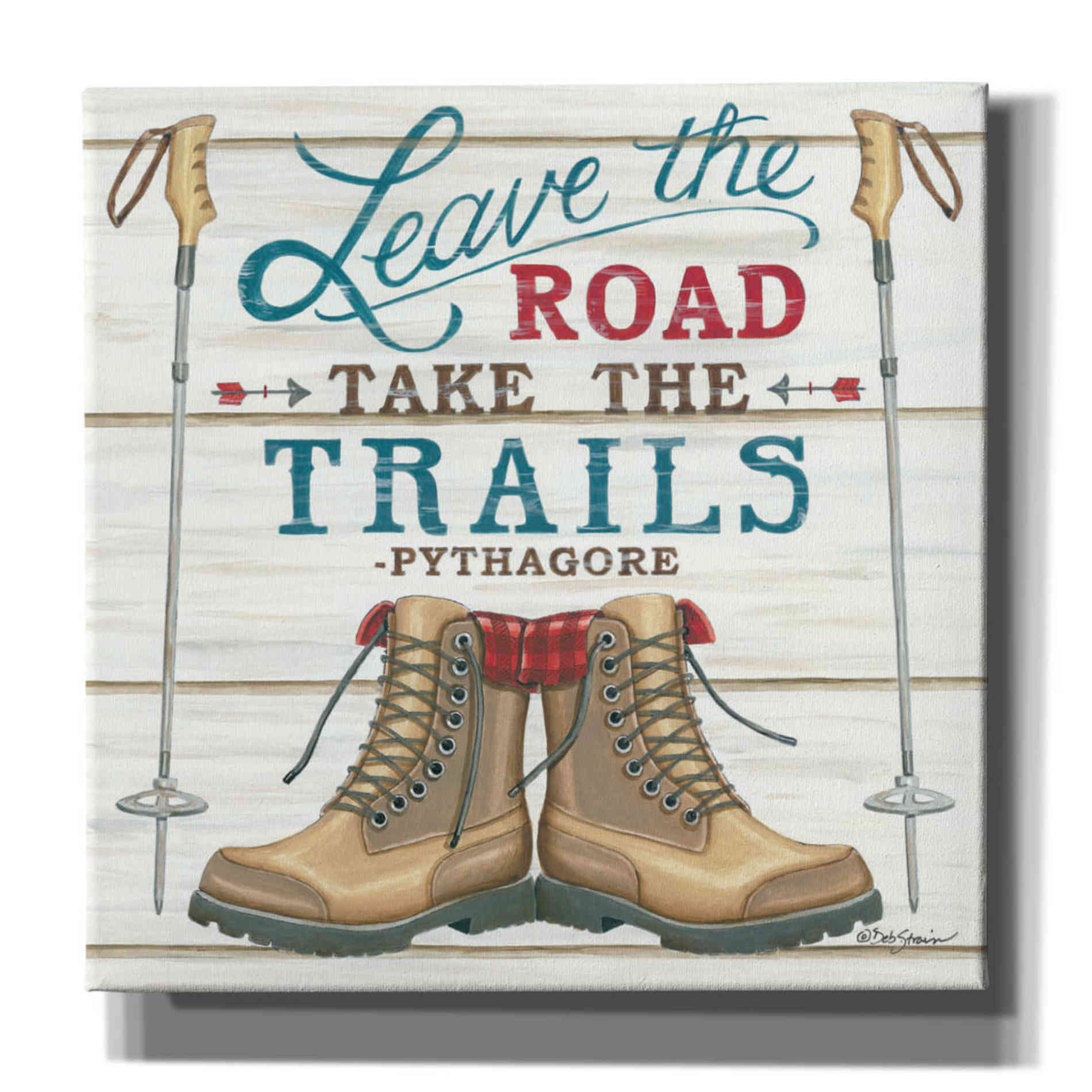 'Leave the Road' by Deb Strain, Canvas Wall Art
