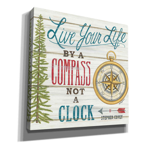 Image of 'Compass Not a Clock' by Deb Strain, Canvas Wall Art