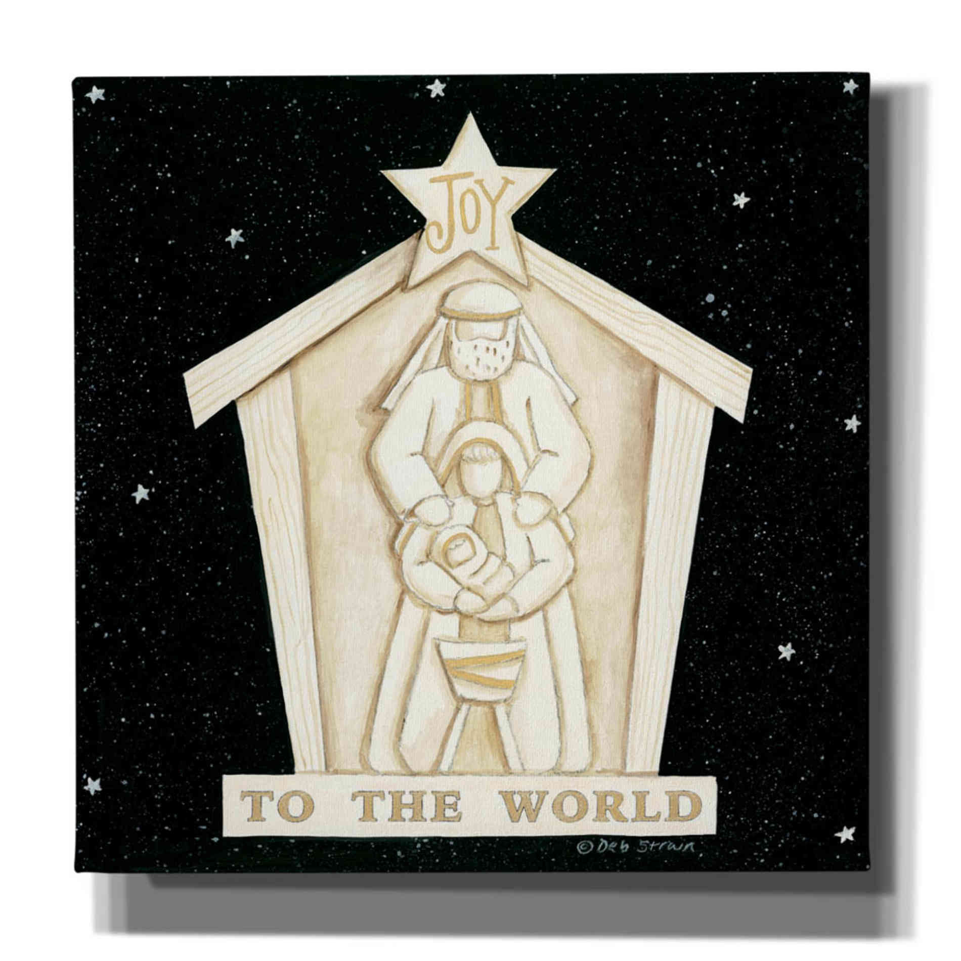 'Joy Manger' by Deb Strain, Canvas Wall Art