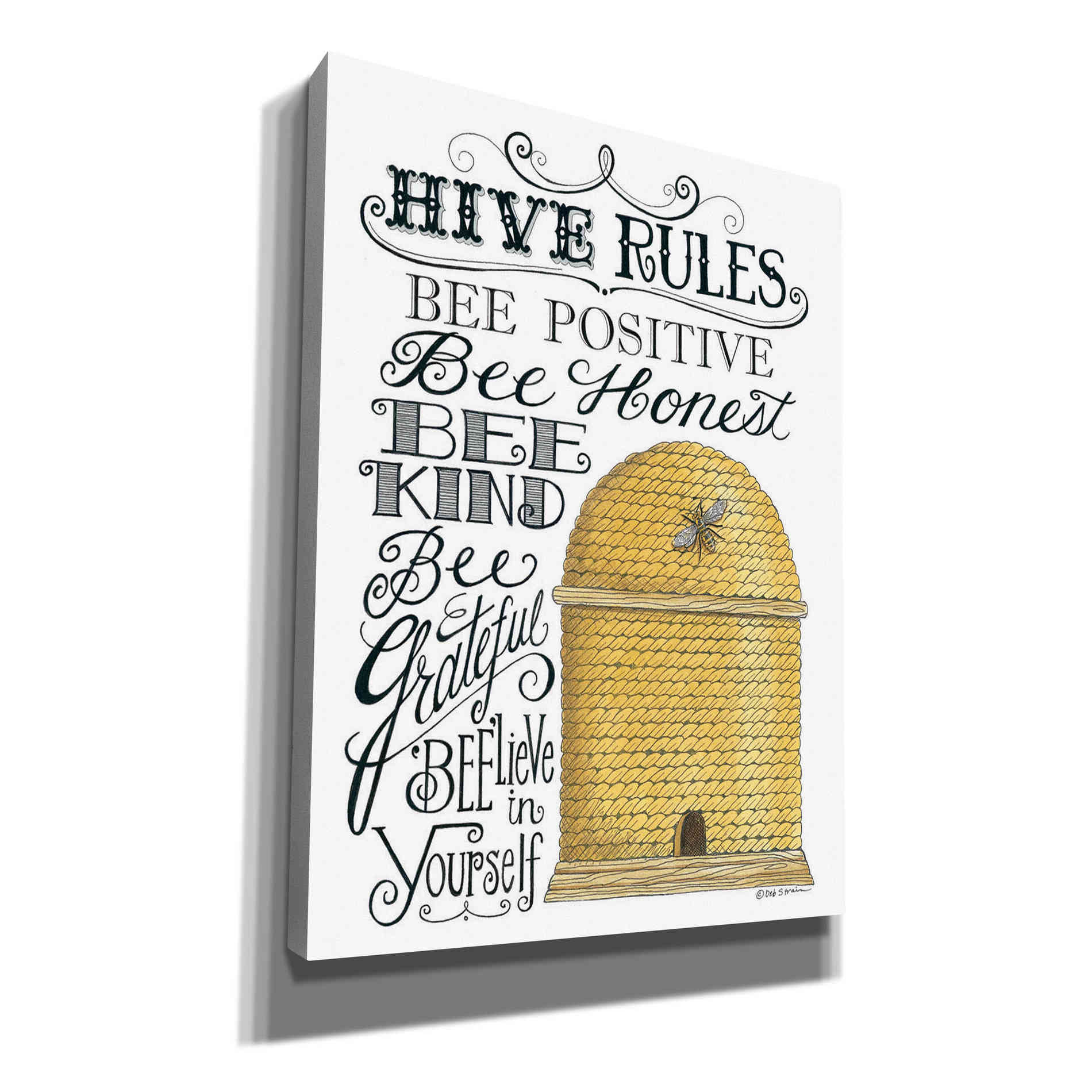 'Hive Rules' by Deb Strain, Canvas Wall Art
