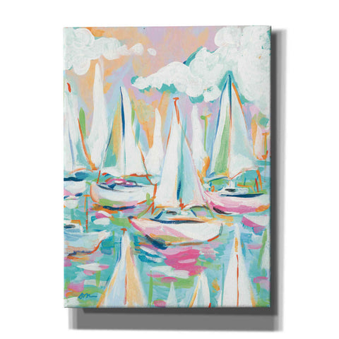 Image of 'Sailboat Sea' by Jessica Mingo, Canvas Wall Art
