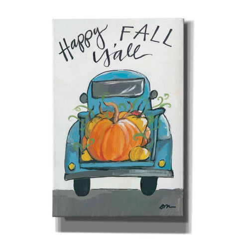 Image of 'Happy Fall Y'all Truck' by Jessica Mingo, Canvas Wall Art