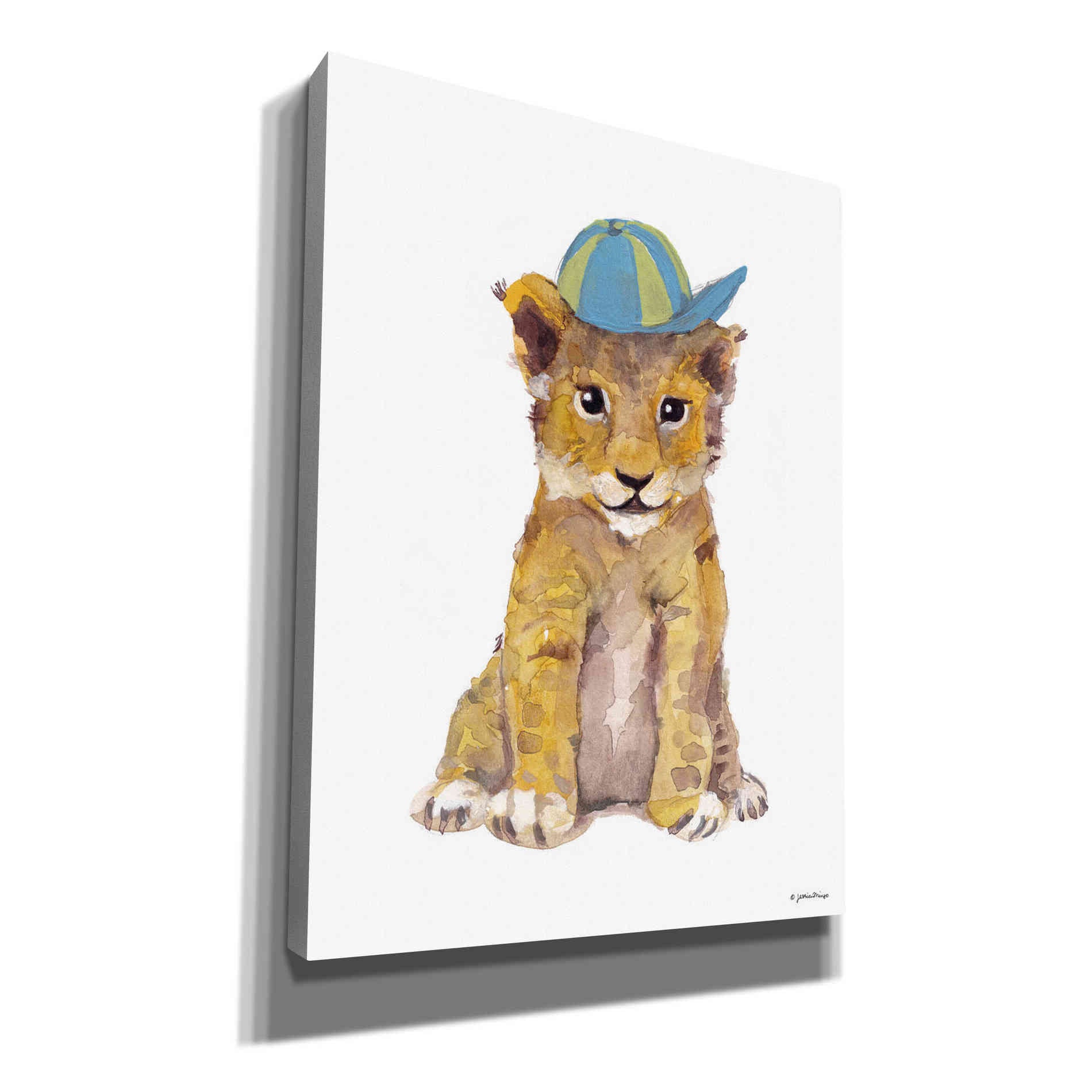 'Cool Cub' by Jessica Mingo, Canvas Wall Art