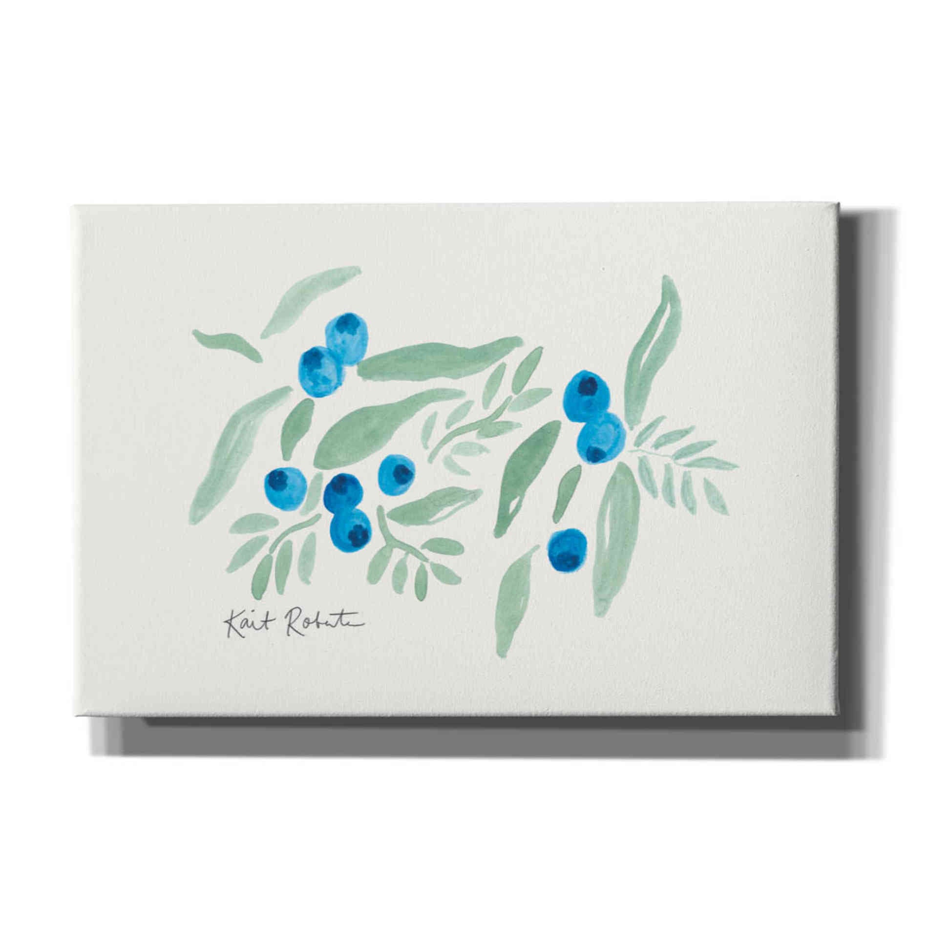 'Bountiful Blueberries from Maine' by Kait Roberts, Canvas Wall Art