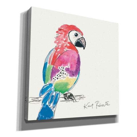 Image of 'Preston the Parrot' by Kait Roberts, Canvas Wall Art