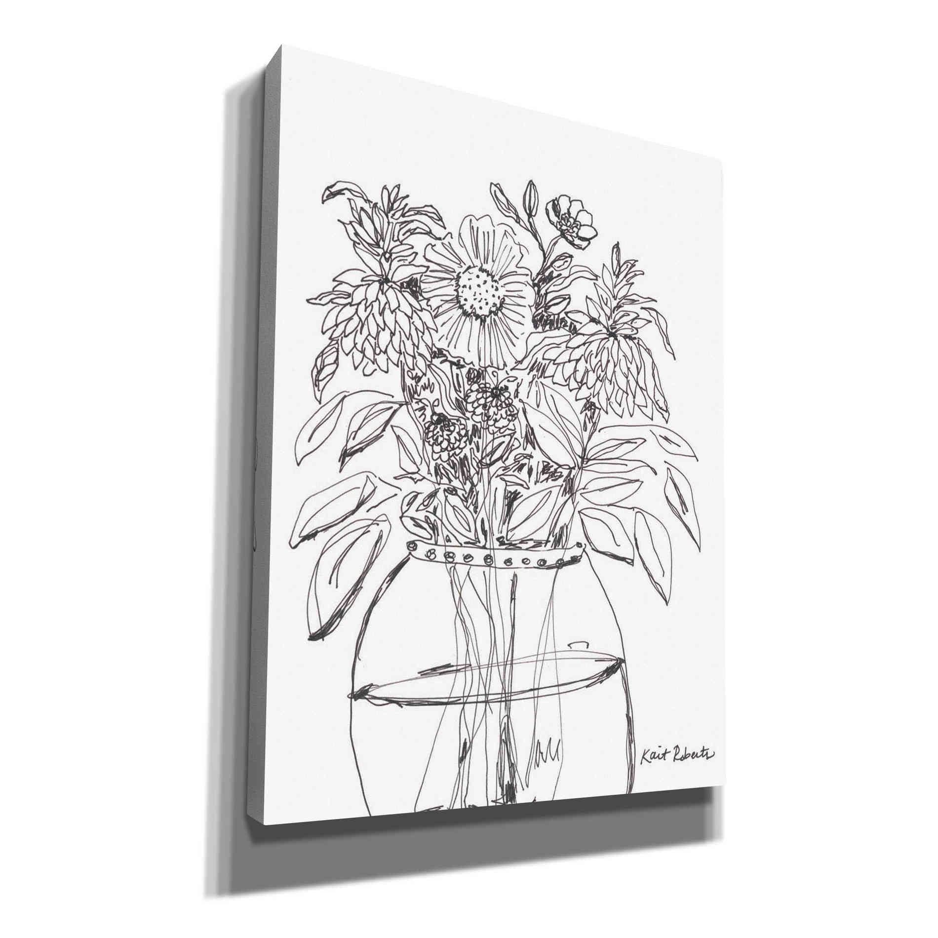'Summer Garden in a Vase' by Kait Roberts, Canvas Wall Art