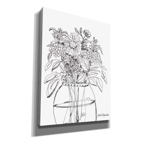 Image of 'Summer Garden in a Vase' by Kait Roberts, Canvas Wall Art
