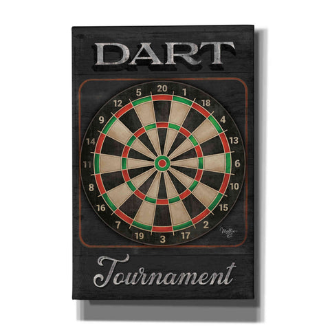 Image of 'Dart Tournament' by Mollie B, Canvas Wall Art