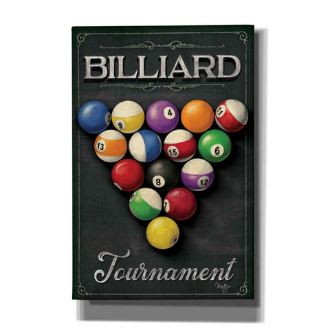 Image of 'Billiards Tournament' by Mollie B, Canvas Wall Art