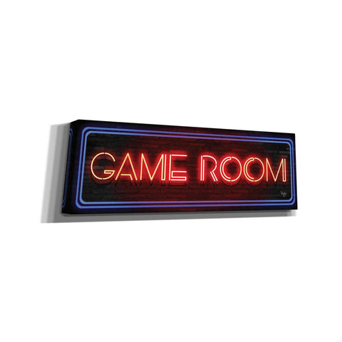Image of 'Game Room Neon Sign' by Mollie B, Canvas Wall Art
