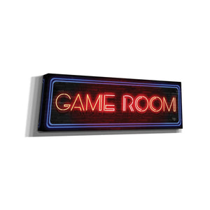 'Game Room Neon Sign' by Mollie B, Canvas Wall Art