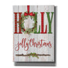 'Holly Jolly Christmas' by Mollie B, Canvas Wall Art