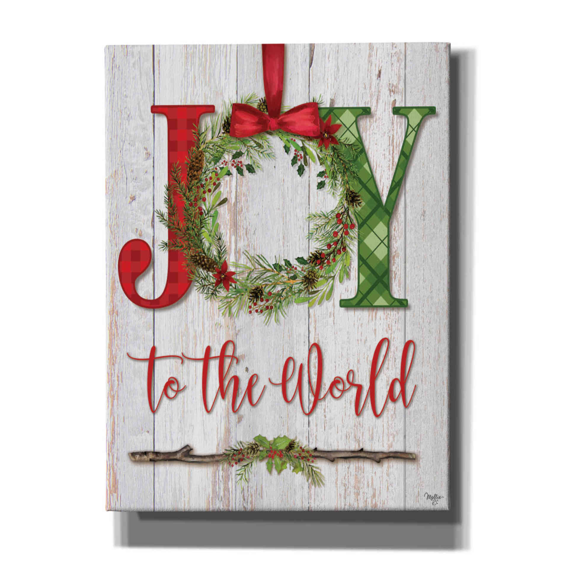 'Joy to the World' by Mollie B, Canvas Wall Art