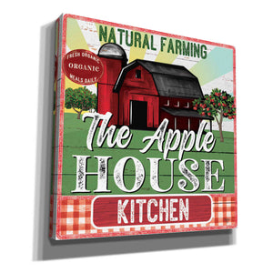 'The Apple House Kitchen' by Mollie B, Canvas Wall Art
