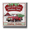 'Kris Kringle Christmas Barn' by Mollie B, Canvas Wall Art
