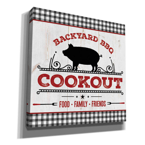 Image of 'Backyard BBQ Cookout' by Mollie B, Canvas Wall Art